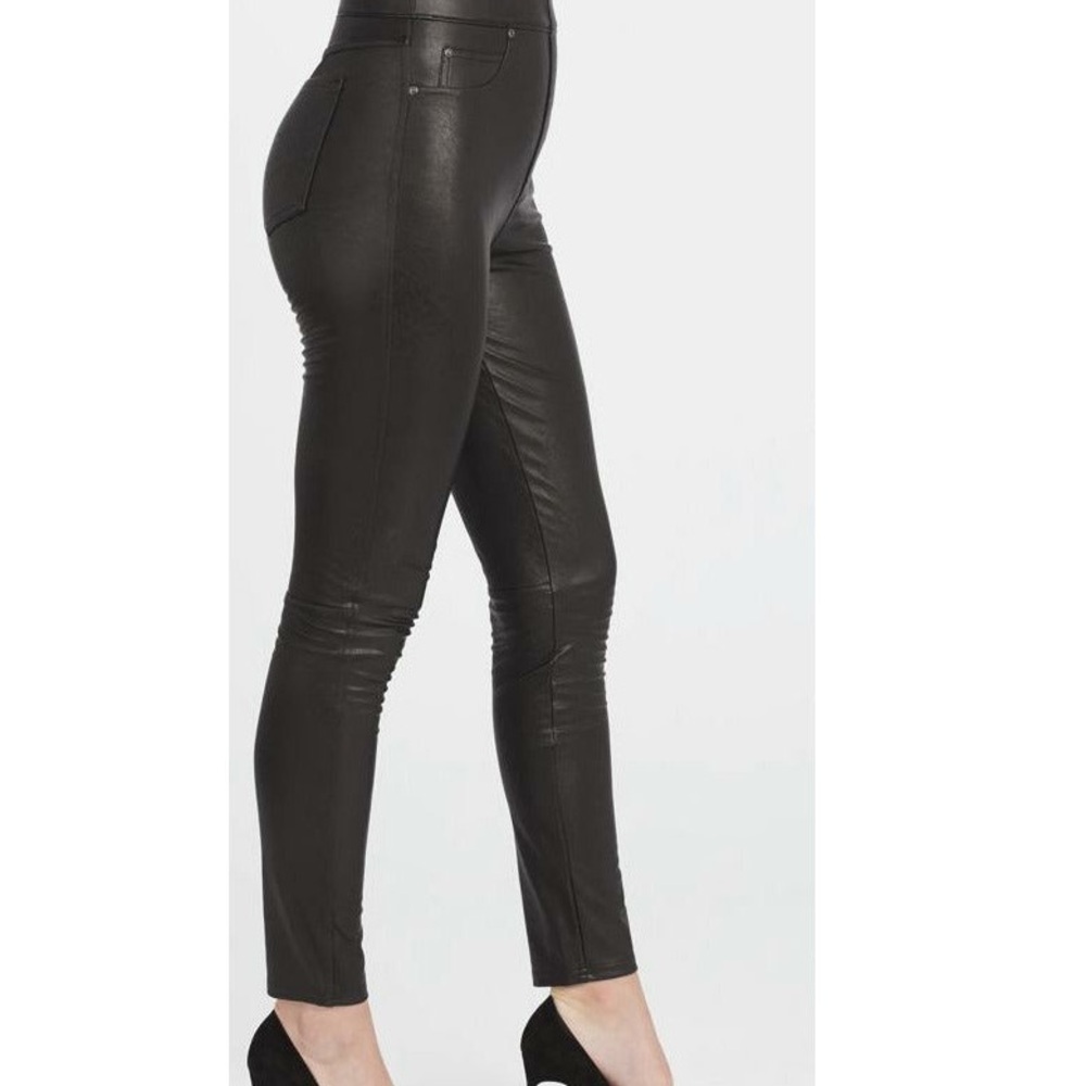 Spanx Faux Leather-Like Skinny Pants - Luxe Black (XL) - Picture 1 of 6